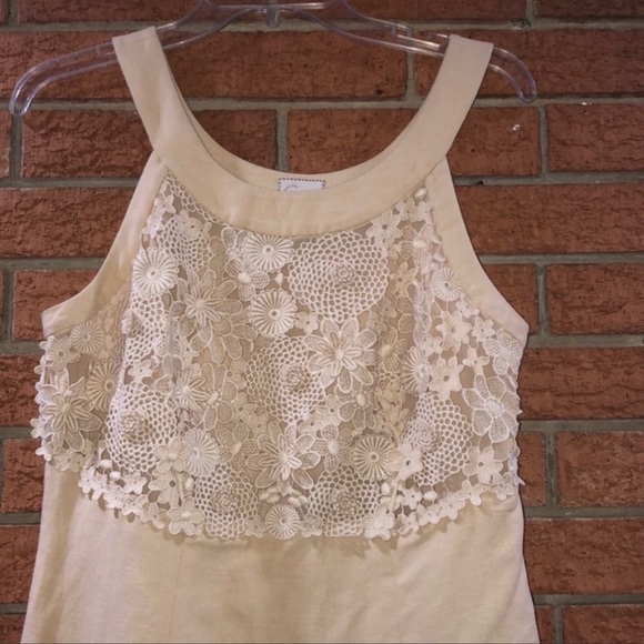 ANTHROPOLOGIE OLEANDER OPENWORK SHIFT DRESS - Picture 4 of 8